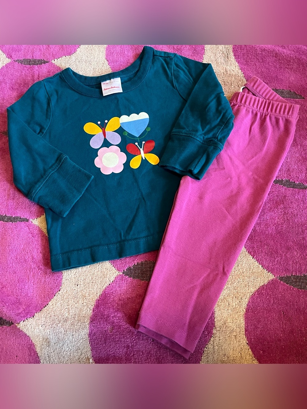 Hanna Andersson Baby Girls Floral Outfit Set